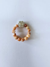 Red Zebra Jasper memory wire ring