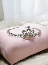 Beautiful pink rhinestone tiara for prom or bridesmaid