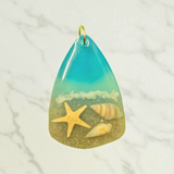 Beach themed Resin pendants
