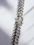 Gorgeous Clear and Purple Rhinestone Bracelet for Women