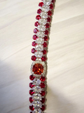 Gorgeous Clear and Red Rhinestone bracelet