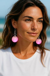 Resin coloured earrings