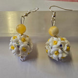 S925 daisy and honey Calcite earings
