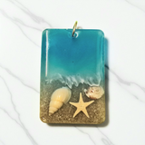 Beach themed Resin pendants