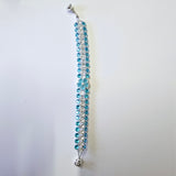 Gorgeous Blue and clear rhinestone bracelet