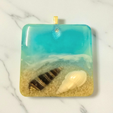 Beach themed Resin pendants