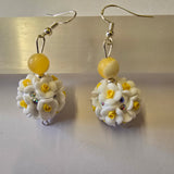 S925 daisy and honey Calcite earings