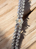Gorgeous Clear and Purple Rhinestone Bracelet for Women