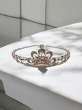 Beautiful pink rhinestone tiara for prom or bridesmaid
