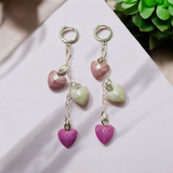 Beautiful Resin heart earings