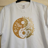 New half and half yingyang t-shirt